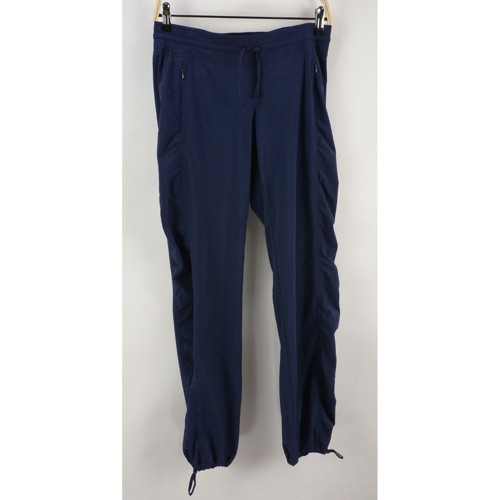 Athleta Women's Size 2 Full Length Blue Drawstring Adjustable Stretch Work Pants
